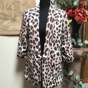 Leopard Print Women's Blazer